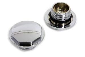 Chrome Button Head Hexagon Vented and Non-Vented Gas Cap Set 1996 / 1999 FXST 1996 / 1999 FLST