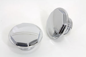 Chrome Button Head Hexagon Vented and Non-Vented Gas Cap Set 1996 / 1999 FXST 1996 / 1999 FLST