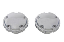 Load image into Gallery viewer, Chrome Techno Style Vented and Non-Vented Gas Cap Set 1996 / 1999 FXST 1996 / 1999 FLST