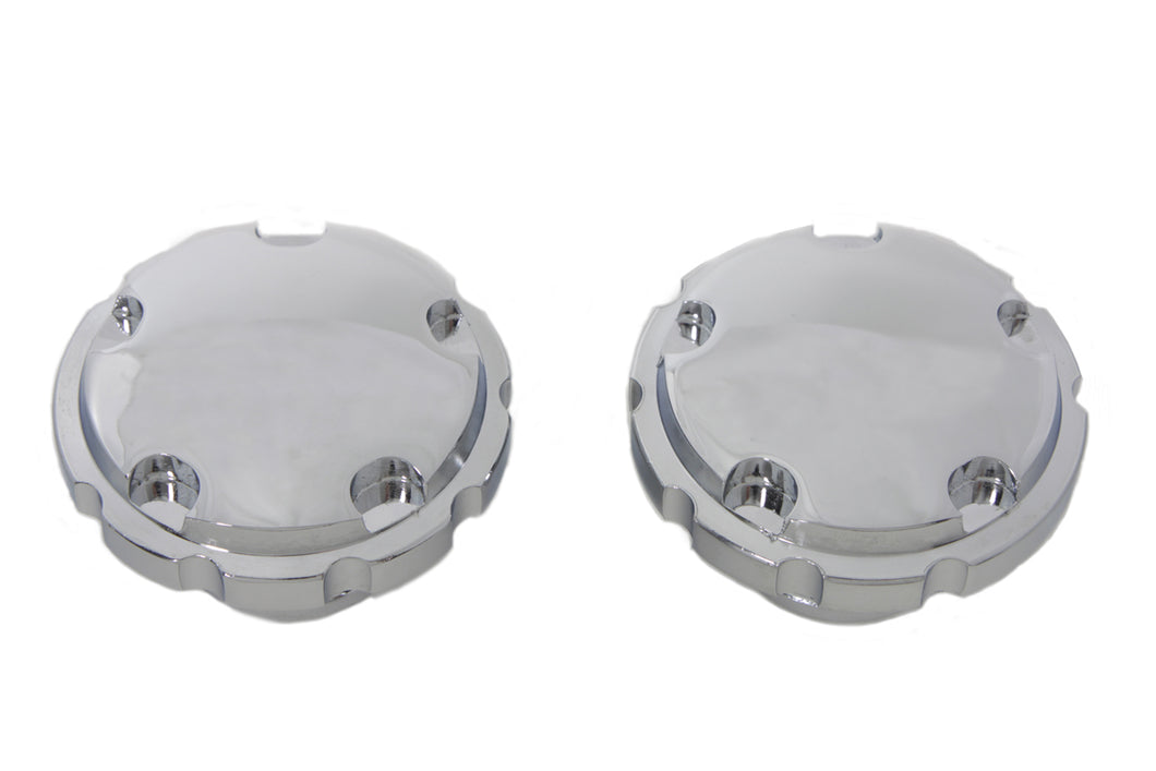 Chrome Techno Style Vented and Non-Vented Gas Cap Set 1996 / 1999 FXST 1996 / 1999 FLST