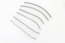 Load image into Gallery viewer, Emblem/Trim Mount Strip Set Raw Steel 1936 / 1946 EL 1941 / 1946 FL 1937 / 1946 U 1937 / 1946 W 1937 / 1946 G