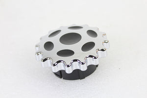 Sprocket Gas Cap Non-Vented Chrome 2000 / 2017 FLST 2000 / 2017 FXST