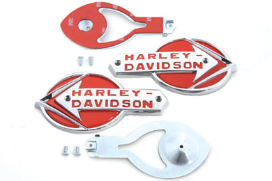 Gas Tank Emblems with Red Lettering 1959 / 1960 FL