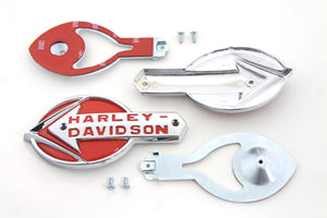 Gas Tank Emblems with Red Lettering 1959 / 1960 FL