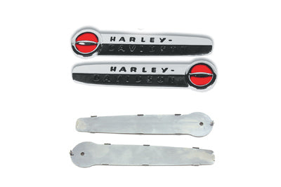 Gas Tank Emblems with Black Lettering 1947 / 1950 FL