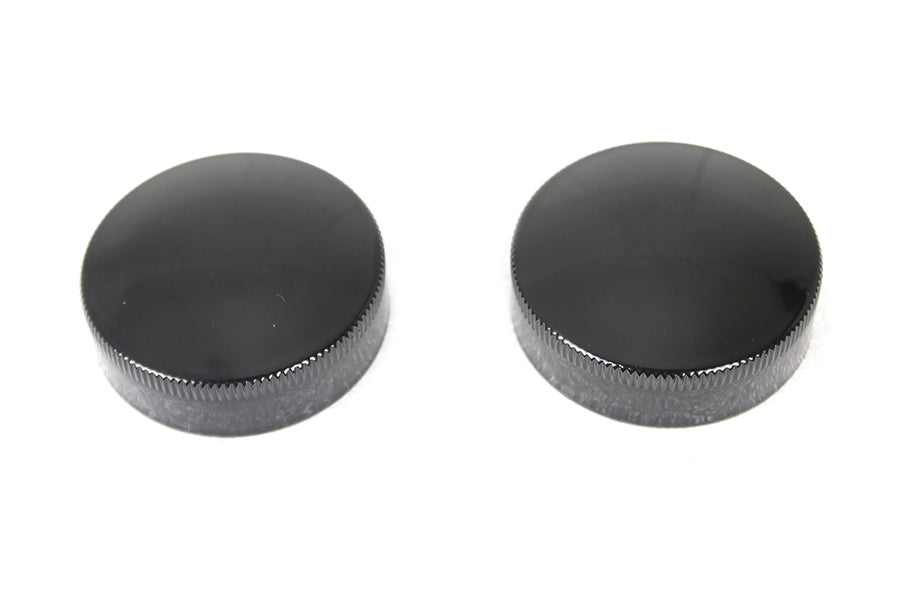 Replica Eaton Style Gas Cap Set Vented Black 1936 / 1940 EL 1941 / 1964 FL 1938 / 1948 UL