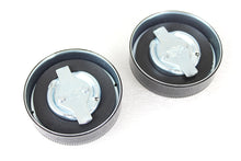 Load image into Gallery viewer, Replica Eaton Style Gas Cap Set Vented Black 1936 / 1940 EL 1941 / 1964 FL 1938 / 1948 UL