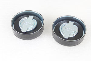 Replica Eaton Style Gas Cap Set Vented Black 1936 / 1940 EL 1941 / 1964 FL 1938 / 1948 UL