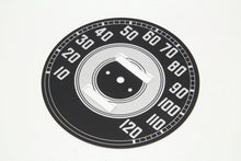 Load image into Gallery viewer, Black Tin Speedometer Face 0 /  Custom application for Aftermarket Speedometers