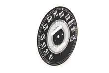 Load image into Gallery viewer, Black Tin Speedometer Face 0 /  Custom application for Aftermarket Speedometers