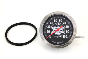 Speedometer with 2:1 Ratio and Red Needle 1941 / 1967 FL