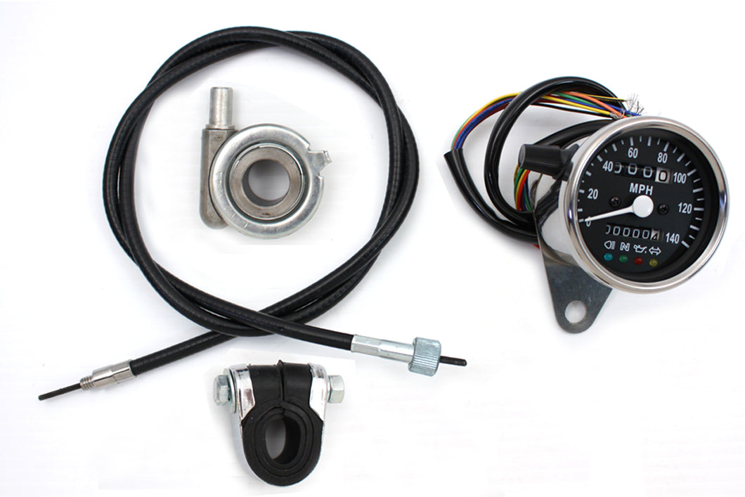 Mini 60mm Speedometer with 2:1 Ratio 0 /  Custom application