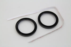 2 Gauge Bezel Cover Kit with a Black Finish 1986 / 2013 FLH 1986 / 2013 FLHX 1986 / 2013 FLTR