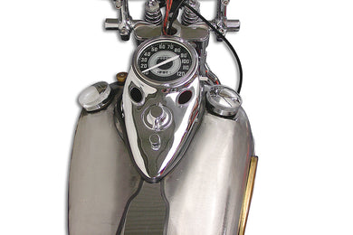 Chrome Cateye Dash Panel Kit with 2:1 Ratio Speedometer 1948 / 1967 FL 1980 / 1983 FX