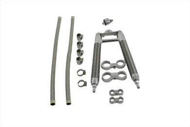 Dual Tube Oil Cooler Kit Chrome 1970 / 1984 FL 1971 / 1984 FX
