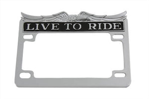 License Plate Frame Chrome 0 /  Custom application for 4 x 7" license plate"