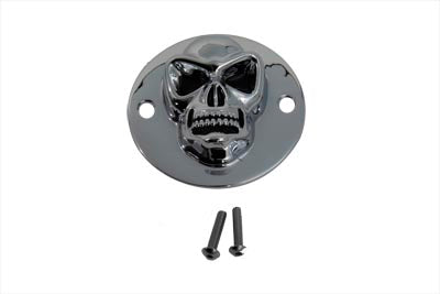 Skull Face Ignition System Cover Chrome 1970 / 1984 FL 1971 / 1984 FX 1984 / 1998 FXST 1986 / 1998 FLST 1982 / 1994 FXR 1982 / 1994 FXR 1991 / 1998 FXD 1979 / 1998 FLT 1979 / 1998 FLT
