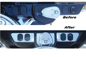 Ignition Switch Cover Set Chrome 1996 / 2009 FLHT 1996 / 2009 FLHTCU 1996 / 2009 FLHX