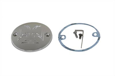 Red Baron Cross Ignition System Cover 2-Hole Chrome 1970 / 1984 FL 1971 / 1984 FX 1984 / 1998 FXST 1986 / 1998 FLST 1982 / 1994 FXR 1982 / 1994 FXR 1991 / 1998 FXD 1979 / 1998 FLT 1979 / 1998 FLT 2004 / UP XL