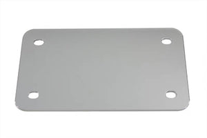 License Plate Frame Backing Plate Chrome Smooth Style 0 /  Custom application for 4-1/2" x 7-1/2" license plate"