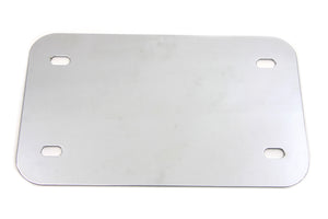 License Plate Frame Backing Plate Smooth Style Chrome 0 /  Custom application for 4-3/4 x 8" license plates."