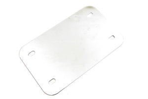 License Plate Frame Backing Plate Smooth Style Chrome 0 /  Custom application for 4-3/4 x 8" license plates."