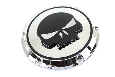 Chrome 6 Hole Skull Derby Cover 2004 / UP XL