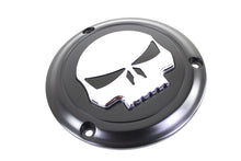 Load image into Gallery viewer, Black 3 Hole Skull Derby Cover 1970 / 1984 FL 1970 / 1984 FL 1971 / 1984 FX 1971 / 1984 FX 1984 / 1998 FXST 1984 / 1998 FXST 1986 / UP FLST 1979 / 1998 FLT 1979 / 1998 FLT 1982 / 1994 FXR 1982 / 1994 FXR 1991 / 1998 FXD
