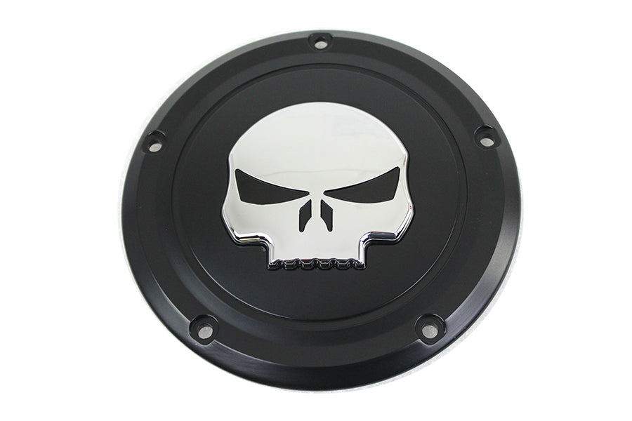 Black 5 Hole Skull Derby Cover 2016 / UP FLT