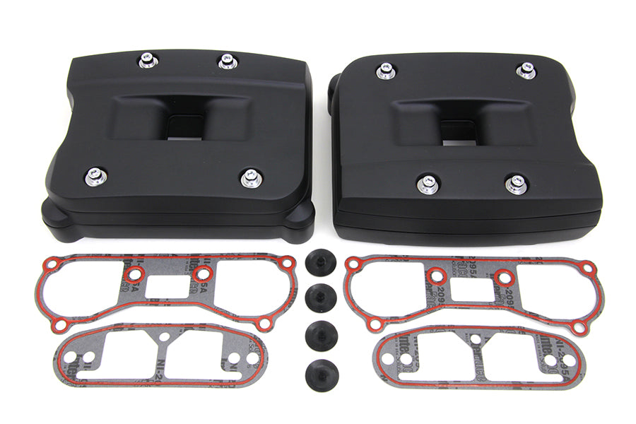 Black Rocker Box Cover Set 1984 / 1991 FXST 1984 / 1991 FLT 1986 / 1991 FLST 1984 / 1991 FXR
