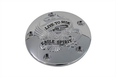 Live to Ride Ignition System Cover 5-Hole Chrome 1999 / UP FXST 1999 / UP FLST 1999 / 2017 FXD 1999 / UP FLT