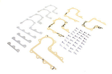Cover Strip and Gasket Kit Chrome 1937 / 1940 EL 1941 / 1947 FL