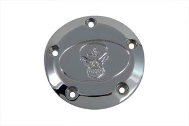 Skull Ignition System Cover 5-Hole Chrome 1999 / UP FXST 1999 / UP FLST 1999 / 2017 FXD 1999 / UP FLT