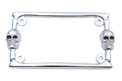 License Plate Frame Chrome 0 /  Custom application to fit 4 x 7