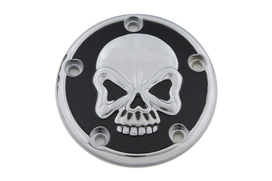 Skull Design 5 Hole Ignition System Cover Chrome 1999 / UP FLT 1999 / UP FXST 1999 / UP FLST 1999 / 2017 FXD