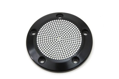 Black 5-Hole Perforated Ignition System Cover 1999 / UP FLT 1999 / UP FXST 1999 / UP FLST 1999 / 2017 FXD