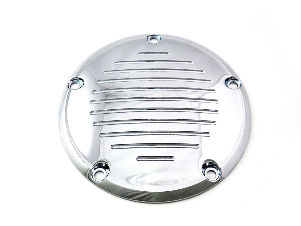 Chrome Grooved 5-Hole Derby Cover 1999 / 2015 FLT 1999 / 2018 FLST 1999 / 2018 FXST 1999 / 2017 FXD