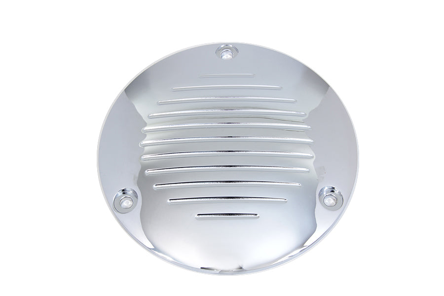 Chrome Grooved 3-Hole Derby Cover 1991 / 1998 FXD 1986 / 1998 FLST 1984 / 1998 FXST 1984 / 1994 FXR 1979 / 1998 FLT 1979 / 1998 FLT 1971 / 1984 FX 1971 / 1984 FX 1970 / 1984 FL 1970 / 1984 FL