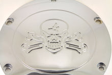 Load image into Gallery viewer, Skull with Cross Bones Derby Cover Chrome 2004 / UP XL