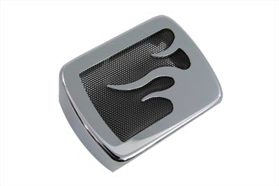 Chrome Coil Cover with Flame Accent 1984 / 1999 FXST 1986 / 1999 FLST 1971 / 1984 FX 1965 / 1984 FL