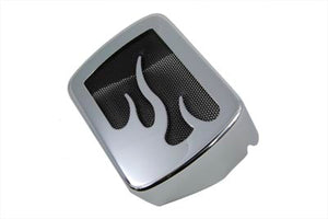 Chrome Coil Cover with Flame Accent 1984 / 1999 FXST 1986 / 1999 FLST 1971 / 1984 FX 1965 / 1984 FL