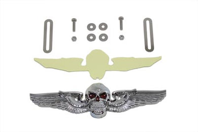 Skull Wing License Plate Ornament 0 /  Custom application