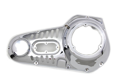 Chrome Outer Primary Cover 0 /  Custom application with milled slots for belt drive models