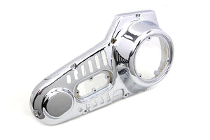 Chrome Outer Primary Cover 0 /  Custom application with milled slots for belt drive models