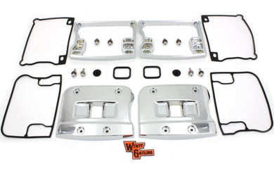 Wyatt Gatling Top Rocker Box Cover and D-Ring Set Chrome 1992 / 1999 FX 1992 / 1999 FL