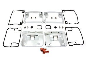 Wyatt Gatling Top Rocker Box Cover and D-Ring Set Chrome 1992 / 1999 FX 1992 / 1999 FL