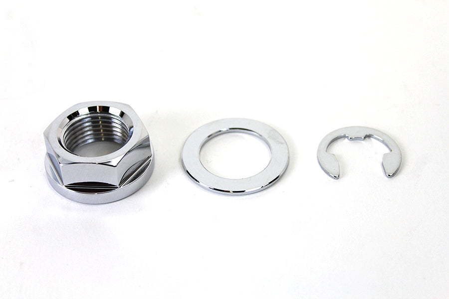 Rear Axle Nut Kit Zinc 2008 / 2017 FXST 2008 / 2017 FLST