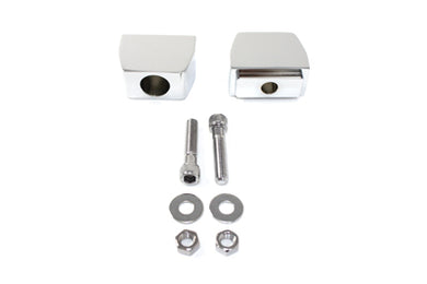 Chrome Rear Axle Adjuster Block Set 1991 / 2005 FXD Rear Fitment