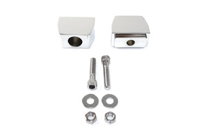 Chrome Rear Axle Adjuster Block Set 1991 / 2005 FXD Rear Fitment