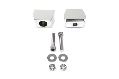 Chrome Rear Axle Adjuster Block Set 1991 / 2005 FXD Rear Fitment